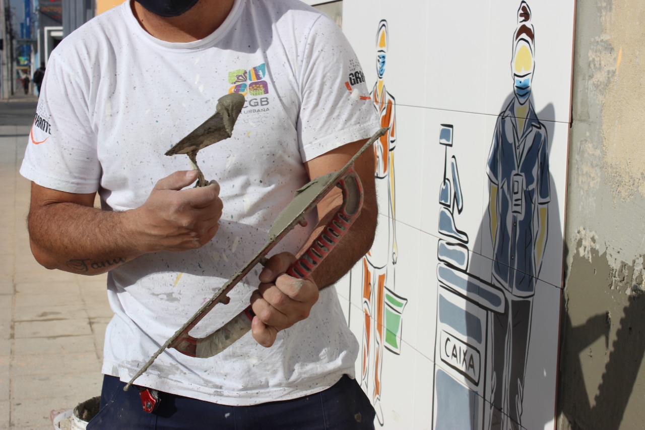 ACGB/Vida Urbana - Associação de Condomínios Garantidos do Brasil - Painel de Azulejos: Gratidão
